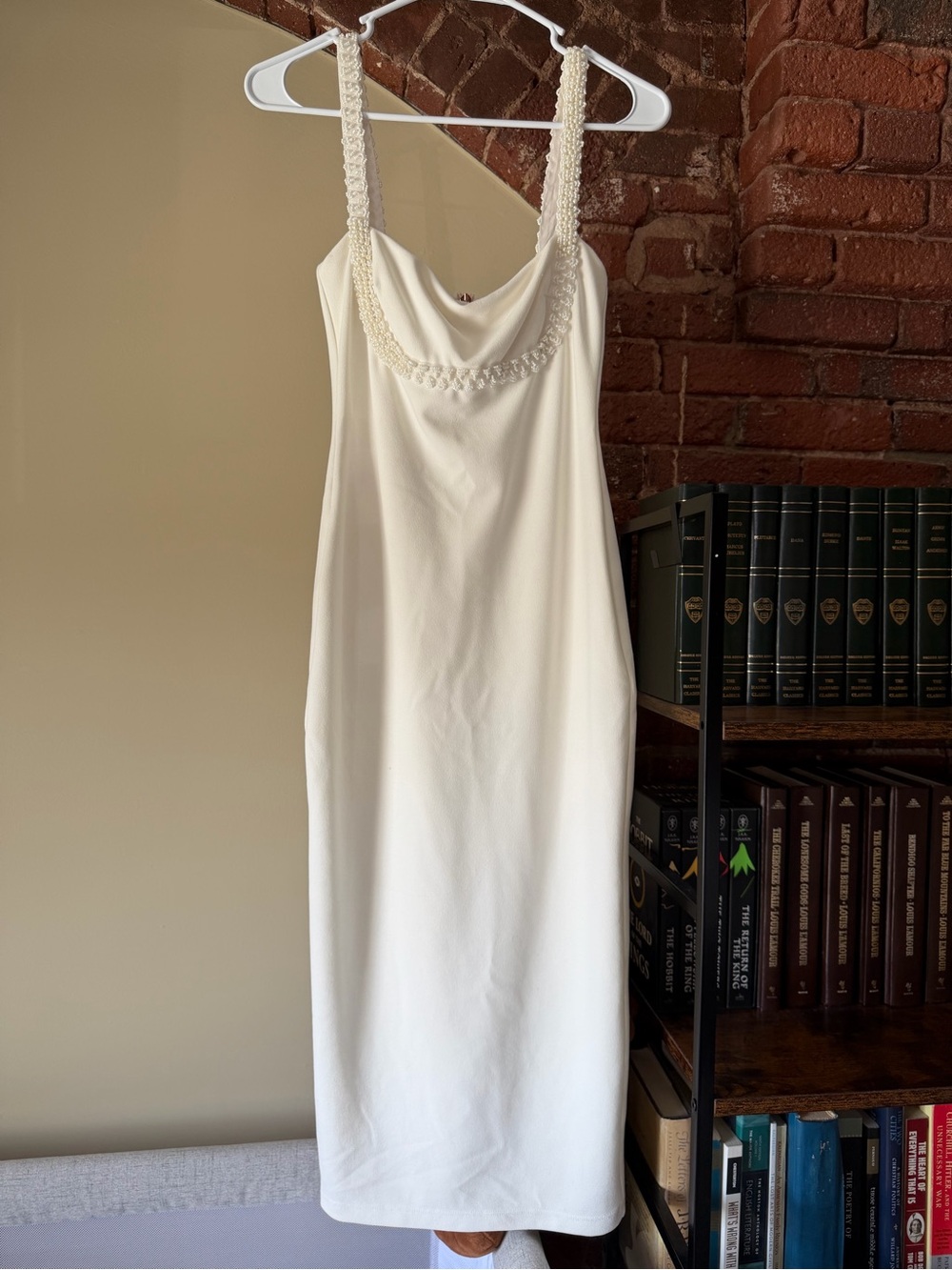 Nookie Ivory Beaded Midi Dress